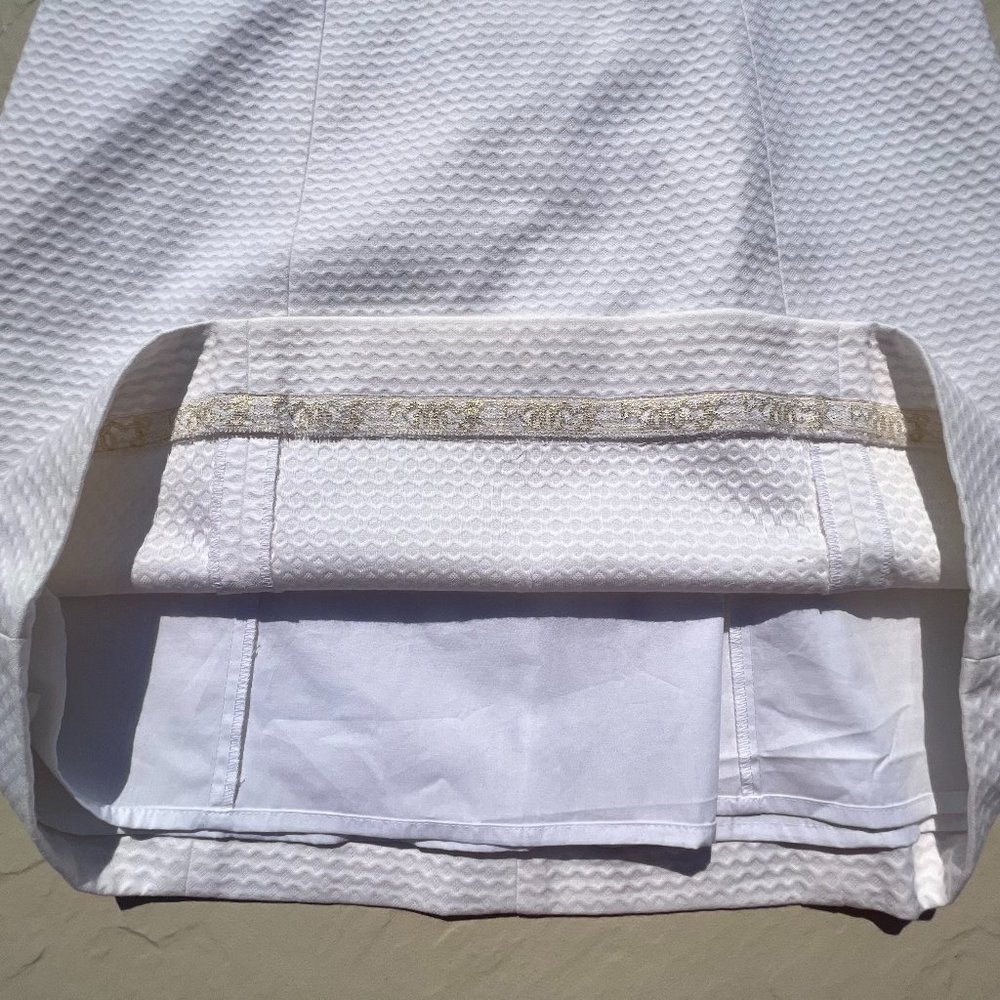 Gorgeous Lilly Pulitzer Resort White Largo Shift Dress Size 0 NWT Gold Crochet - Picture 13 of 13